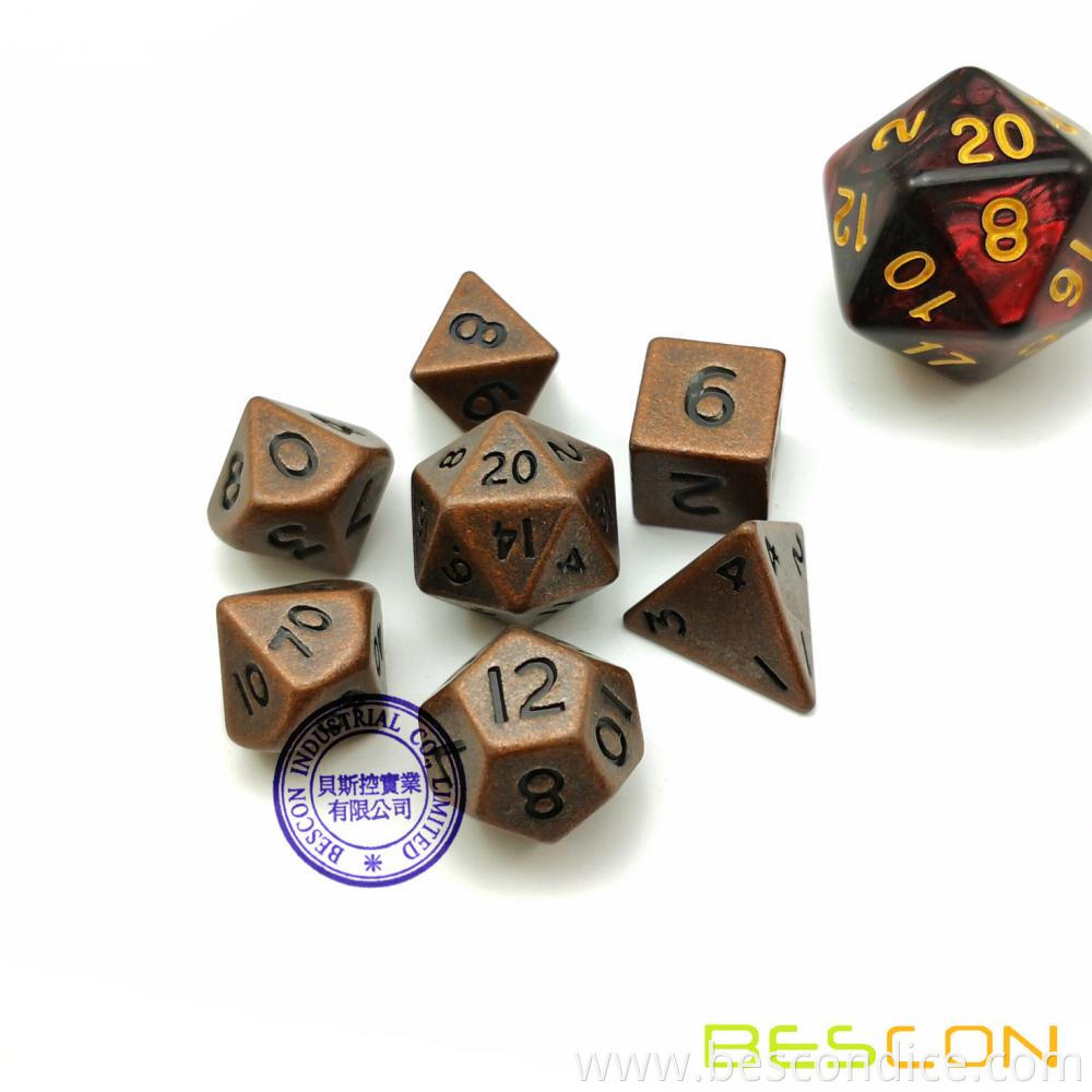 Mini Dice Set Tiny Small Metal Dnd Dice Set Antique Copper 3 Mini Dice Set Tiny Small Metal Dnd Dice Set Antique Copper 3